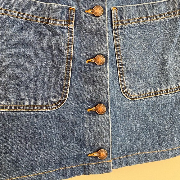 Zara Woman Button-front Denim Mini Skirt - SM - Picture 3 of 4